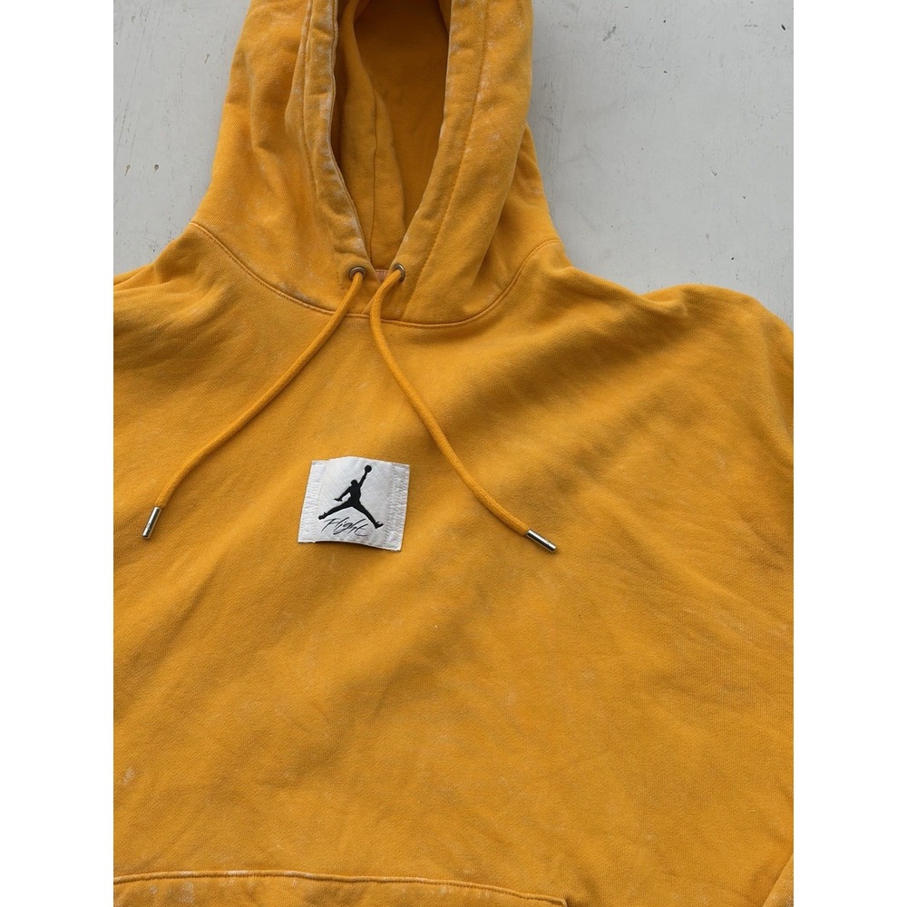 Men's Air Jordan Hoodie Yellow Jumpman 2XL Icon Bulls NBA Dunk Chicago Flight